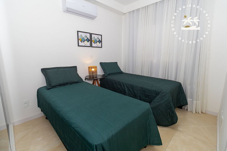 Terrazzo 401A - Apto 2 quartos em condomínio de luxo à 300 m