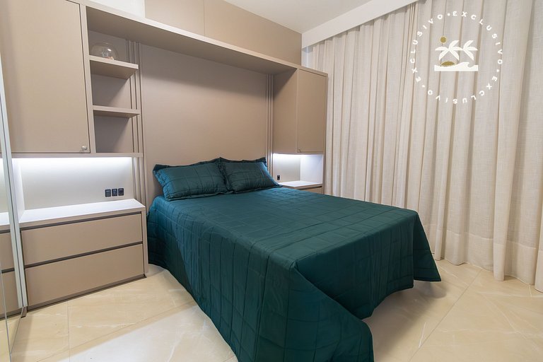Terrazzo 402B - Apto 2 suítes em condomínio de luxo à 300 me