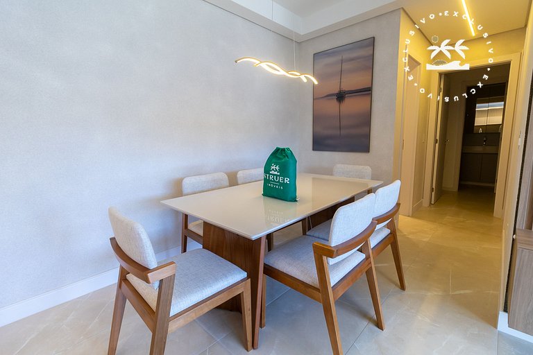 Terrazzo 508A - Apto 2 quartos em condomínio de luxo à 300 m