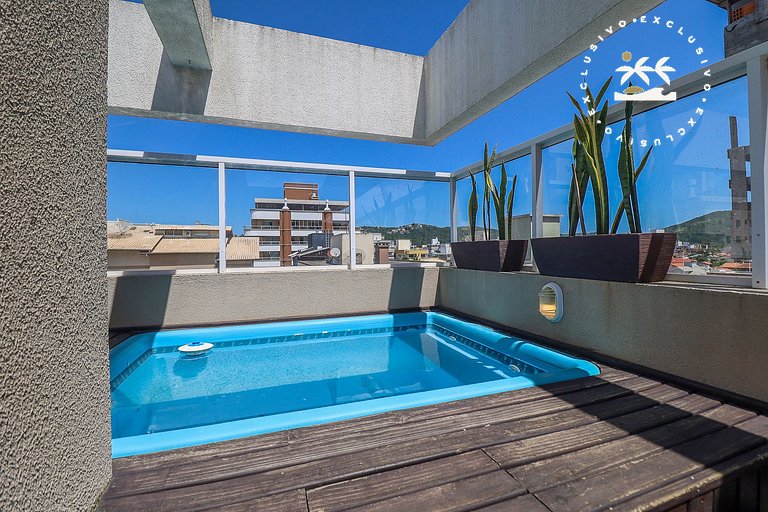 Pardal Village 501 - Cobertura com Piscina Privativa à 200 m