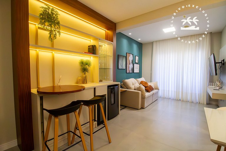 Brisas do Sul 102 - Excelente apartamento 2 quartos com vist