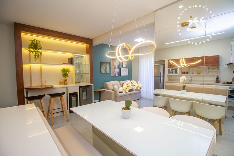 Brisas do Sul 102 - Excelente apartamento 2 quartos com vist