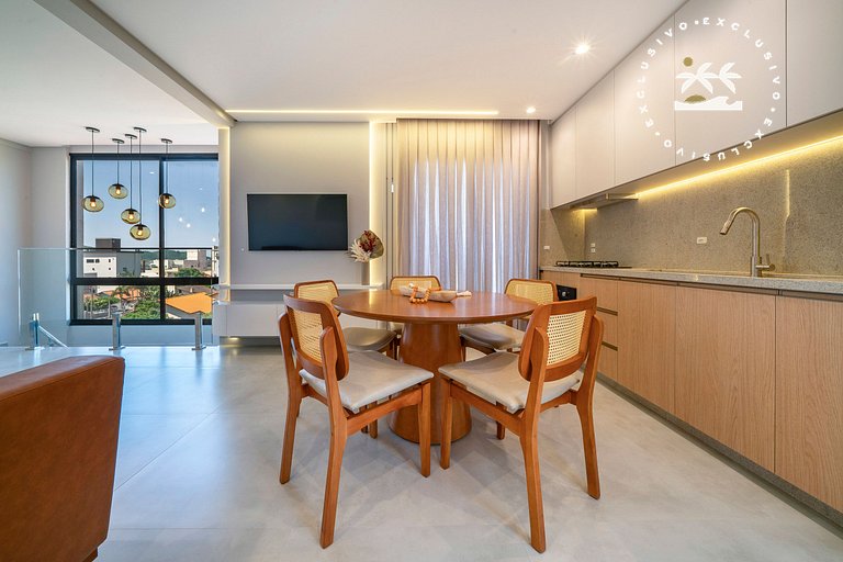 Paradise 205 - Cobertura duplex 2 suítes à 100 metros da Pra