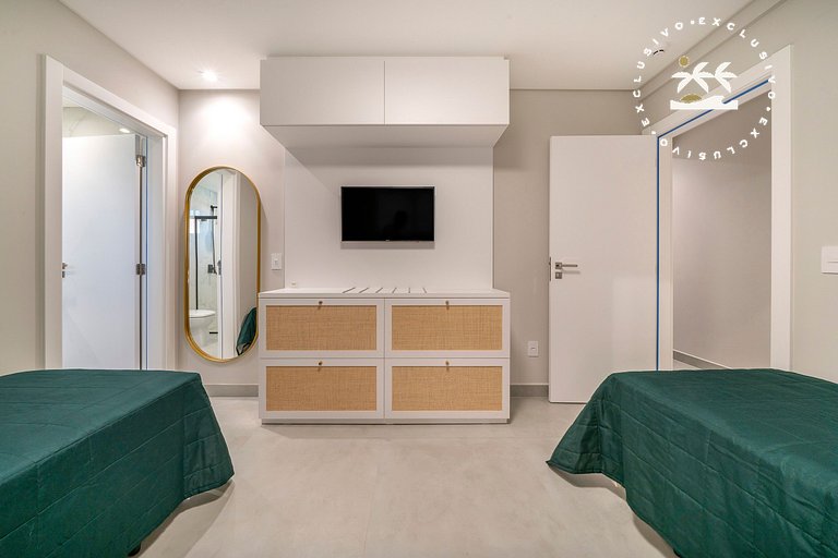 Paradise 205 - Cobertura duplex 2 suítes à 100 metros da Pra