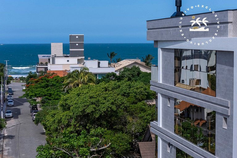 Paradise 205 - Cobertura 2 suítes com vista para o mar de de