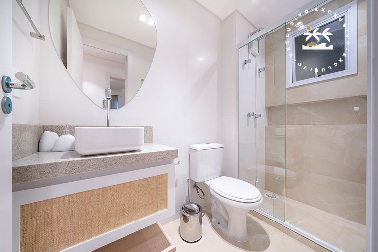 Terrazzo 405B - Apto 2 quartos em condomínio de luxo à 300 m