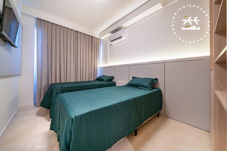 Terrazzo 405B - Apto 2 quartos em condomínio de luxo à 300 m