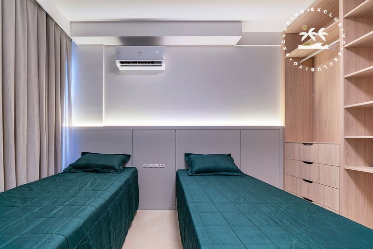 Terrazzo 405B - Apto 2 quartos em condomínio de luxo à 300 m