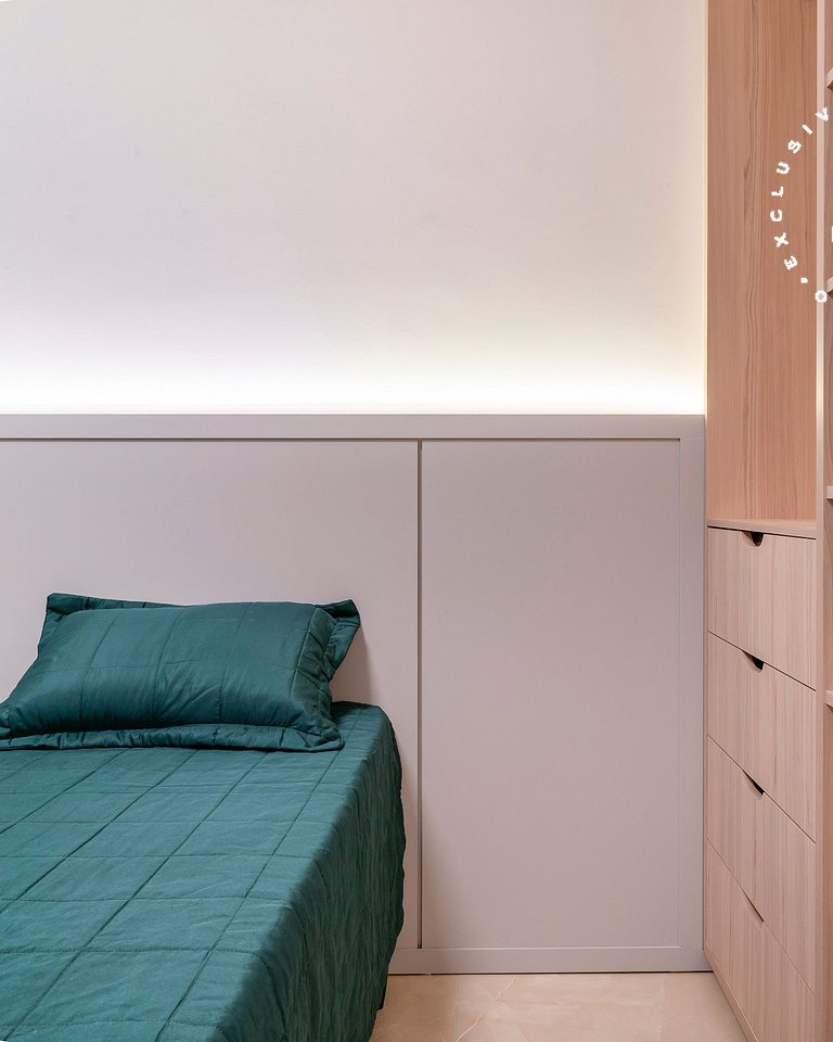 Terrazzo 405B - Apto 2 quartos em condomínio de luxo à 300 m