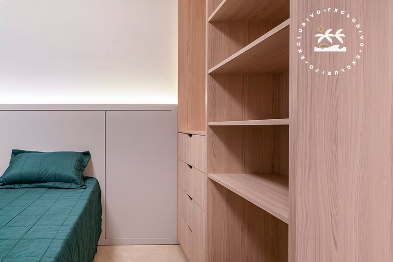 Terrazzo 405B - Apto 2 quartos em condomínio de luxo à 300 m