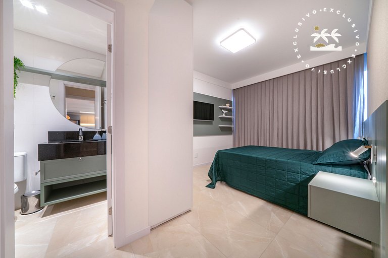 Terrazzo 405B - Apto 2 quartos em condomínio de luxo à 300 m