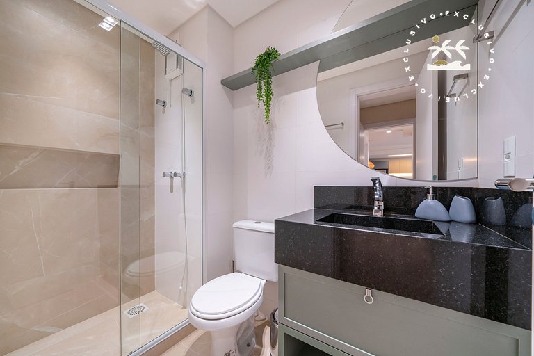 Terrazzo 405B - Apto 2 quartos em condomínio de luxo à 300 m