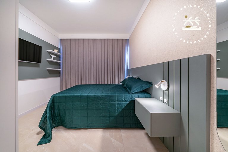 Terrazzo 405B - Apto 2 quartos em condomínio de luxo à 300 m