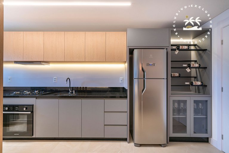 Terrazzo 405B - Apto 2 quartos em condomínio de luxo à 300 m