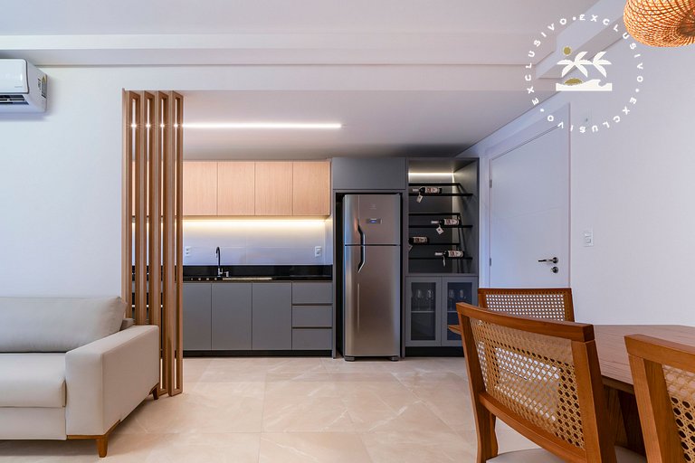 Terrazzo 405B - Apto 2 quartos em condomínio de luxo à 300 m