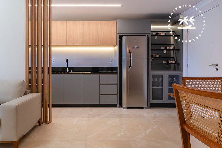 Terrazzo 405B - Apto 2 quartos em condomínio de luxo à 300 m