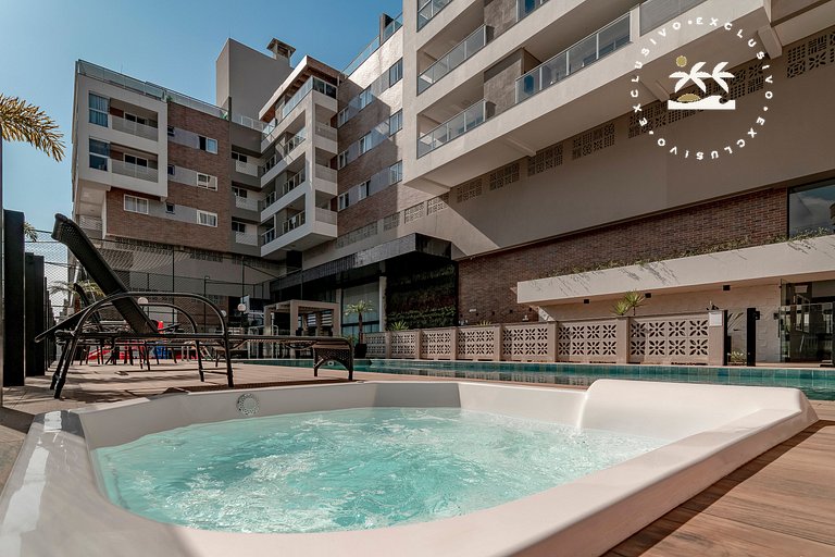 Terrazzo 405B - Apto 2 quartos em condomínio de luxo à 300 m