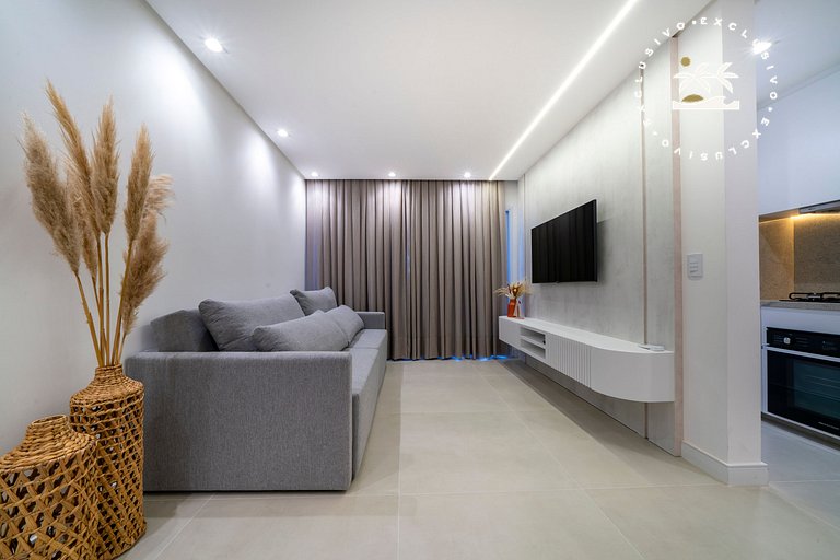 Barbados 302 - Apartamento com 2 suítes - 200 metros da prai