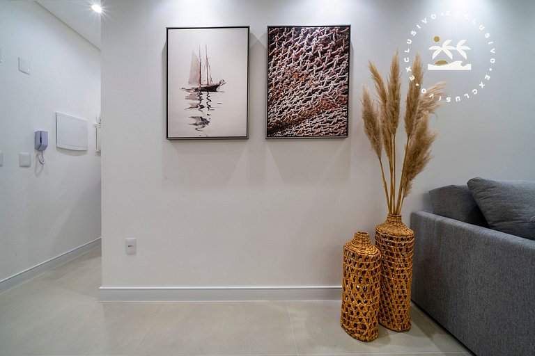 Barbados 302 - Apartamento com 2 suítes - 200 metros da prai