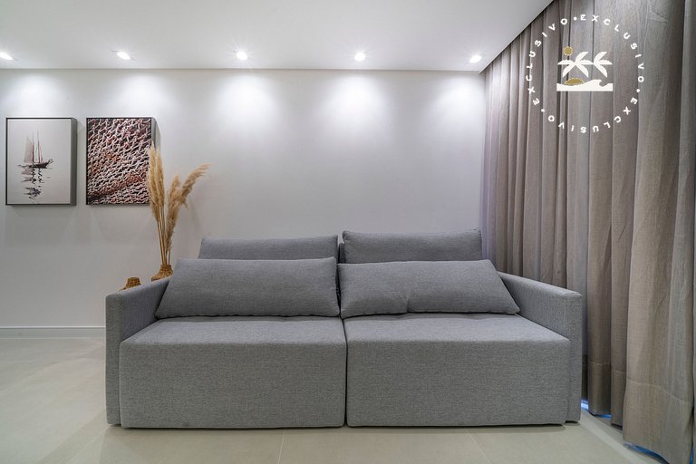 Barbados 302 - Apartamento com 2 suítes - 200 metros da prai