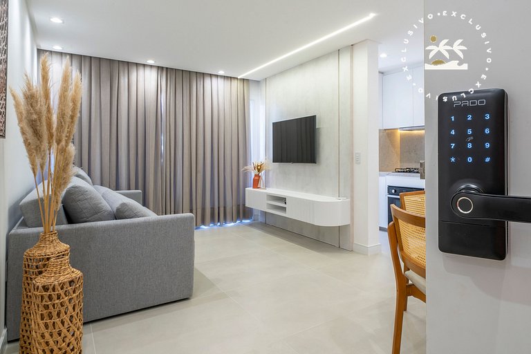 Barbados 302 - Apartamento com 2 suítes - 200 metros da prai