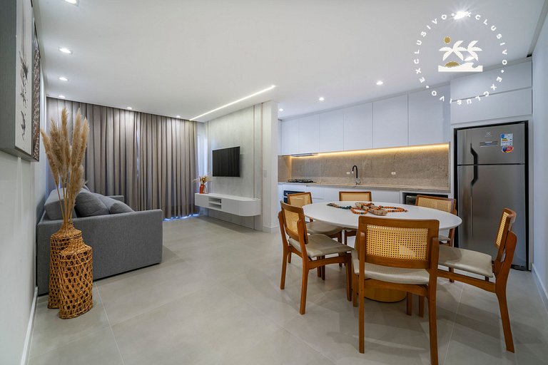 Barbados 302 - Apartamento com 2 suítes - 200 metros da prai