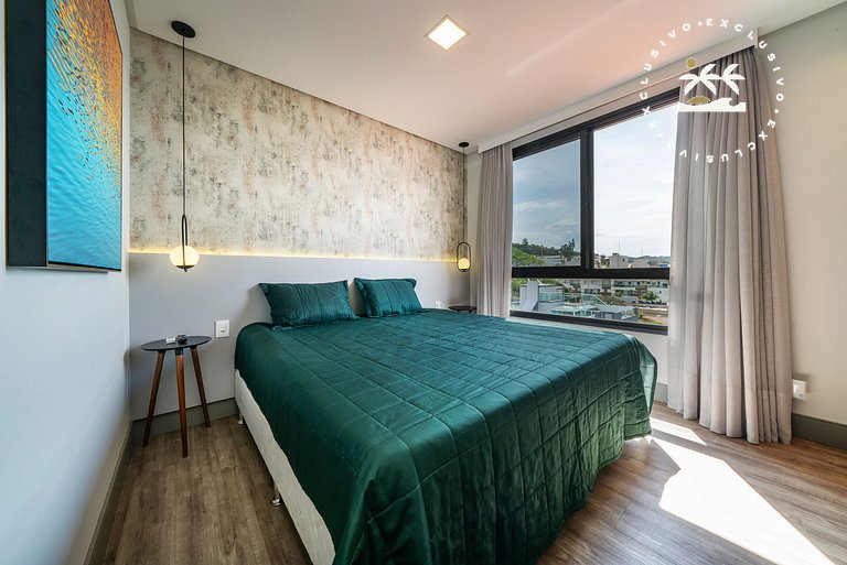 Aion 306 - Duplex compacto com 2 quartos - 50 metros do mar!