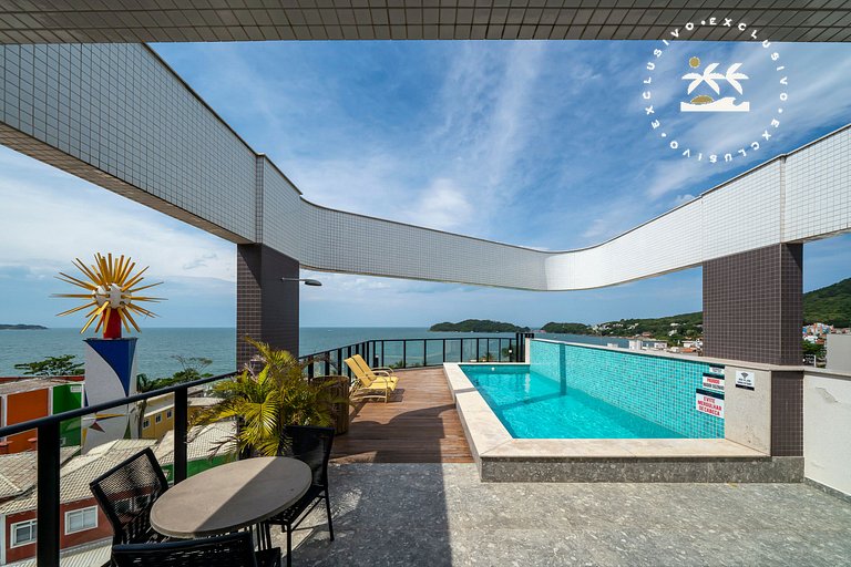 Aion 306 - Duplex compacto com 2 quartos - 50 metros do mar!