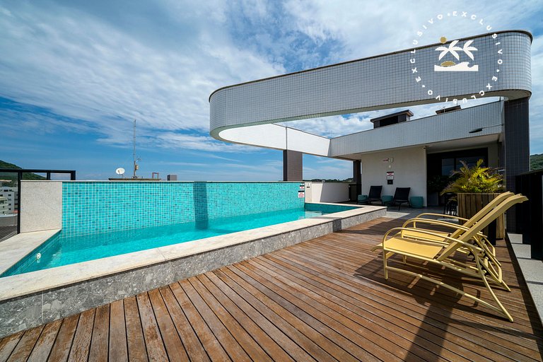 Aion 306 - Duplex compacto com 2 quartos - 50 metros do mar!