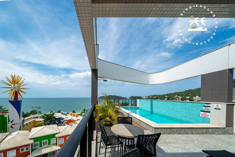 Aion 306 - Duplex compacto com 2 quartos - 50 metros do mar!