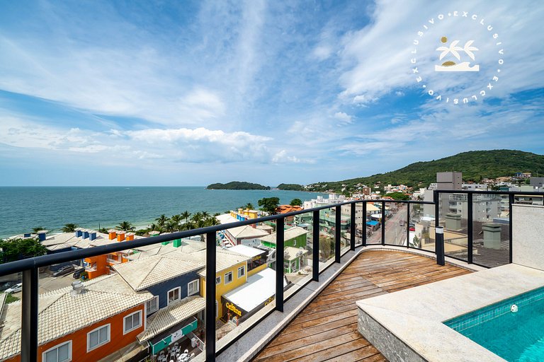 Aion 306 - Duplex compacto com 2 quartos - 50 metros do mar!