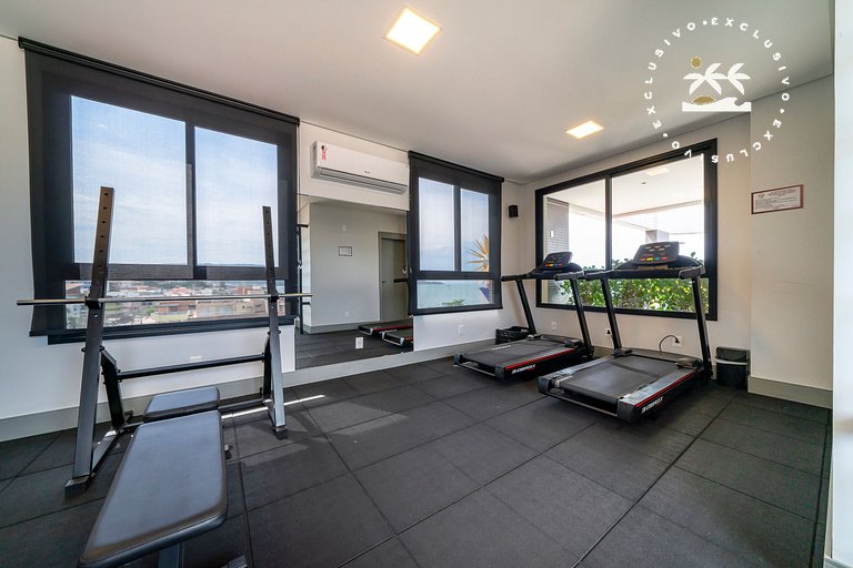 Aion 306 - Duplex compacto com 2 quartos - 50 metros do mar!