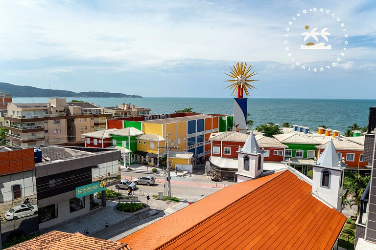 Aion 306 - Duplex compacto com 2 quartos - 50 metros do mar!