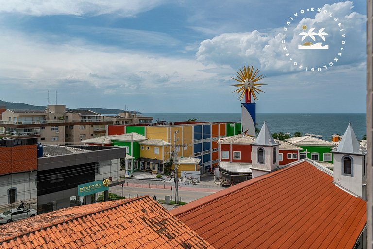 Aion 306 - Duplex compacto com 2 quartos - 50 metros do mar!