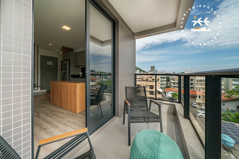 Aion 306 - Duplex compacto com 2 quartos - 50 metros do mar!
