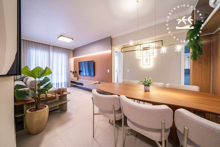 Porto Canoas 101 - Apto térreo 3 quartos à 100 metros da Pra