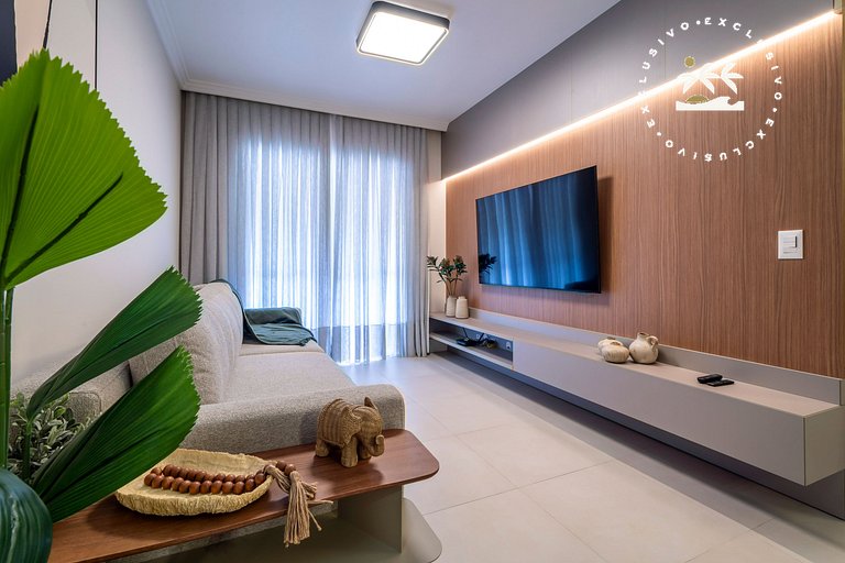 Porto Canoas 101 - Apto térreo 3 quartos à 100 metros da Pra