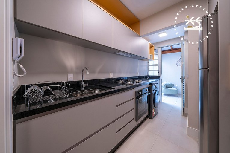 Porto Canoas 101 - Apto térreo 3 quartos à 100 metros da Pra