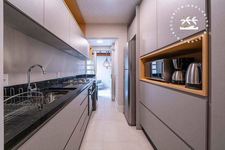 Porto Canoas 101 - Apto térreo 3 quartos à 100 metros da Pra