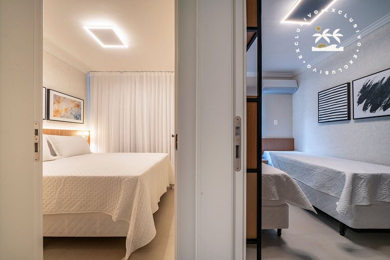 Porto Canoas 101 - Apto térreo 3 quartos à 100 metros da Pra