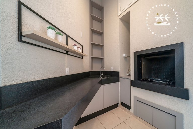 Porto Canoas 101 - Apto térreo 3 quartos à 100 metros da Pra