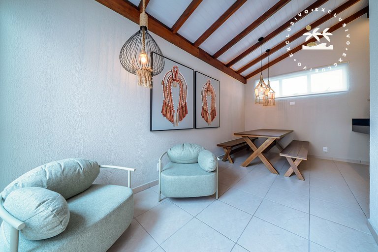 Porto Canoas 101 - Apto térreo 3 quartos à 100 metros da Pra