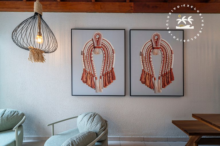 Porto Canoas 101 - Apto térreo 3 quartos à 100 metros da Pra