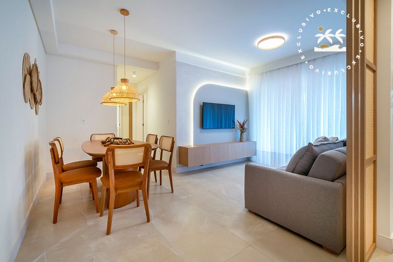 Terrazzo 408A - Apto 2 quartos em condomínio de luxo à 300 m