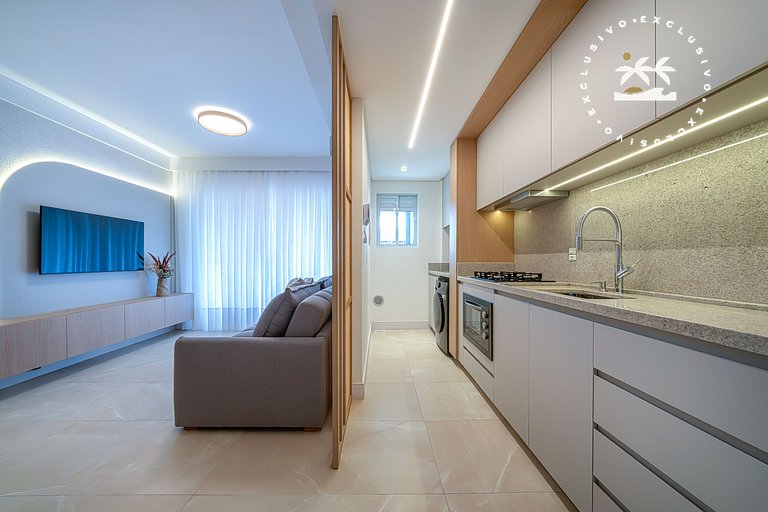 Terrazzo 408A - Apto 2 quartos em condomínio de luxo à 300 m