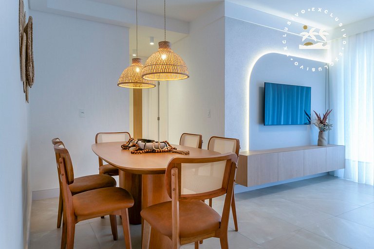 Terrazzo 408A - Apto 2 quartos em condomínio de luxo à 300 m