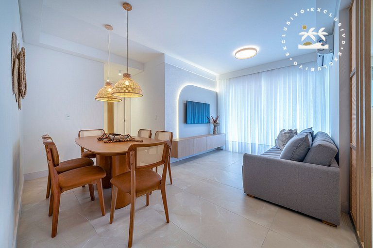 Terrazzo 408A - Apto 2 quartos em condomínio de luxo à 300 m