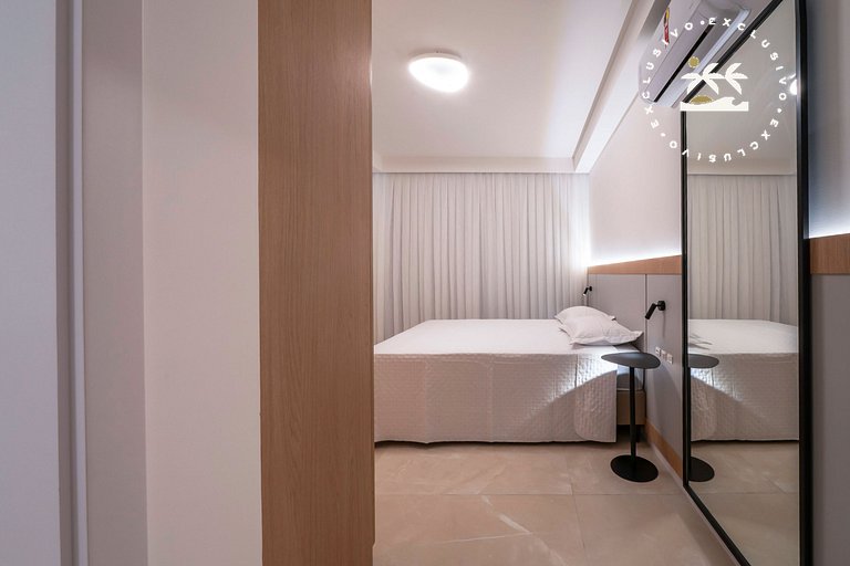 Terrazzo 408A - Apto 2 quartos em condomínio de luxo à 300 m