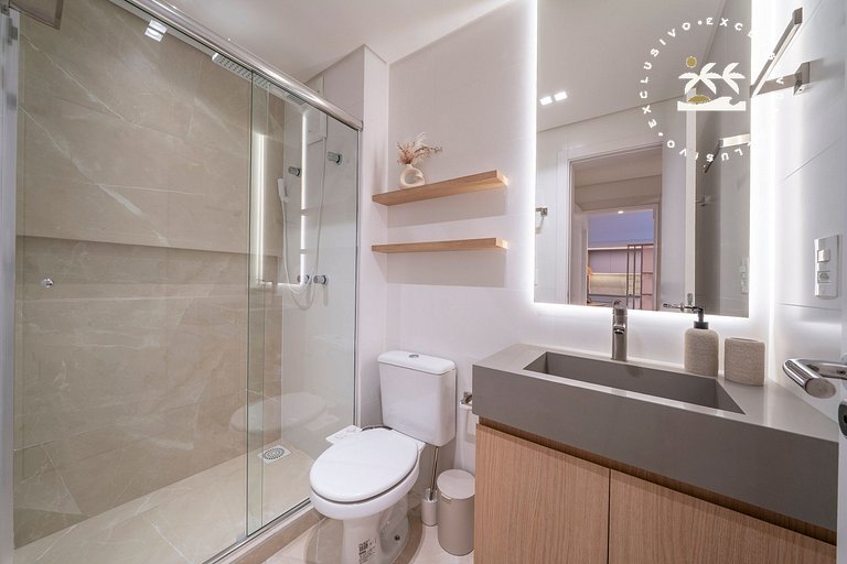Terrazzo 408A - Apto 2 quartos em condomínio de luxo à 300 m