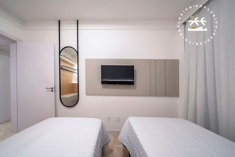Terrazzo 408A - Apto 2 quartos em condomínio de luxo à 300 m